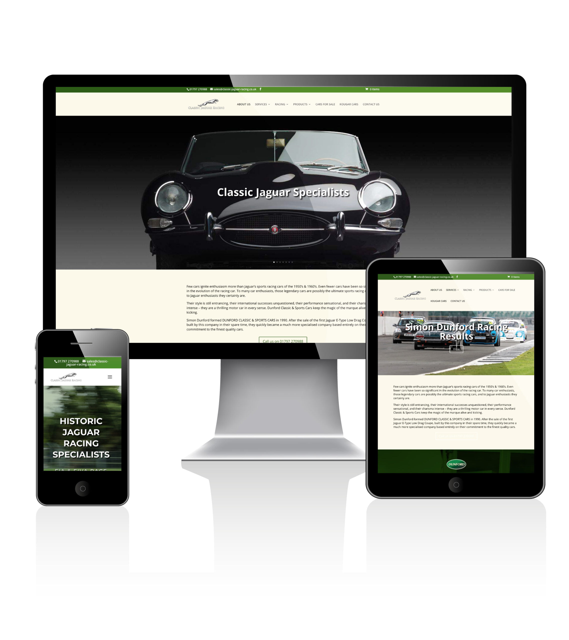 Classic-Jaguar-Web-Case-Study-Image classic jaguar racing website development