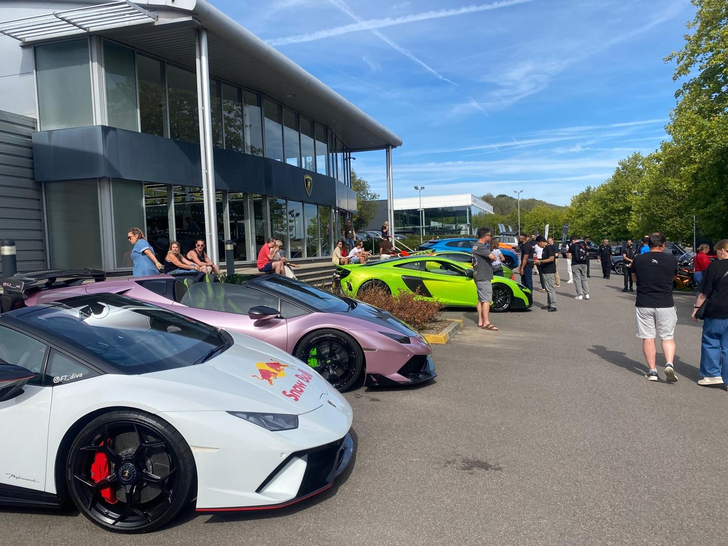 lovely lamborghinis everyone who attended enjoyed a sunny saturday at lamborghinis main kent dealers